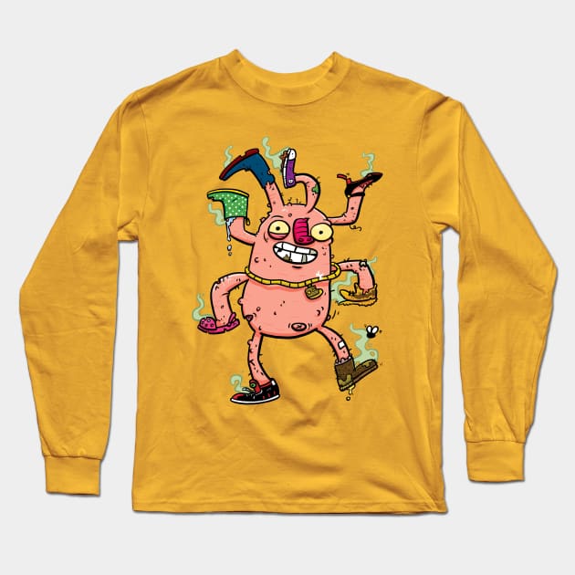 Shoe Monster Long Sleeve T-Shirt by striffle